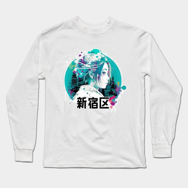 Shibuya girl Long Sleeve T-Shirt by MK3